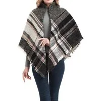 THE FASHION HOUSE Schal Damen Schal Winter Herbst kariert in Übergröße Deckenschal Modeschal, Karo Tartan Streifen Muster Schultertuch Halstuch oversize