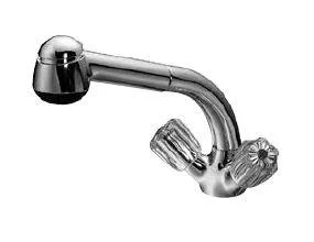 Kaja Classic Spültisch-Einlocharmatur mit, herausziehbarer Handbrause chrom, 31615-3-C 31615-3-C