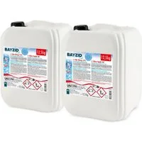 Höfer Chemie GmbH Poolpflege 2x 12,5 kg BAYZID® Chlor 13% flüssig, Zuverlässige Desinfektion für sauberes und hygienisches Poolwasser