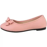 Ital-Design Damen Freizeit Ballerina (85894140) Blockabsatz Klassische Ballerinas in Altrosa