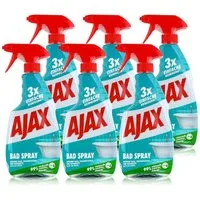 AJAX Ajax Bad Spray Badreiniger 500ml - Entfernt Kalk & Seifenreste (6er Pa Badreiniger