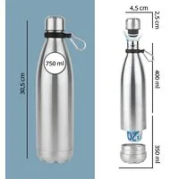 KH Security Geldkassette KH-Security Wertsachensafe Edelstahlflasche, ideales Versteck für Bargeld, Schmuck