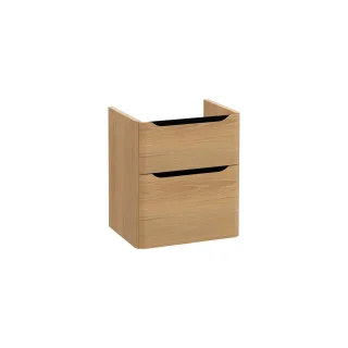 VitrA New Integra Round Waschtischunterschrank mit 2 Vollauszügen 57 x 45 x 65 cm Gold,70008 70008
