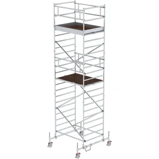Munk Rollgerüst 1,35 x 1,80 m mit Fahrbalken & Doppel-Plattform - 173535
