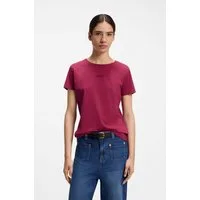 BOSS ORANGE T-Shirt Elove Embro Premium Damenmode mit Rundhals, Slim Fit