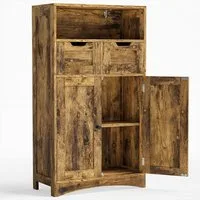 Blishom Badkommode Badezimmerschrank, Badschrank, 60 x 30 x 108 cm