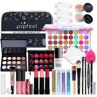 KINSI Make-up Set Make-up Set für Mädchen & Anfänger - All-in-One Schmink-Set, 27-tlg., 24-teiliges set, inkl. Eyeliner, Lidschatten & Lippenstift