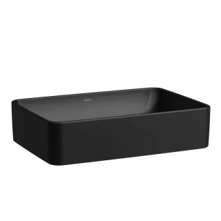 Laufen Waschtisch-Schale SAVOY 380x550x155 rechteckig o. Hl. m.Ül. schwarz matt, H8169447161091 H8169447161091