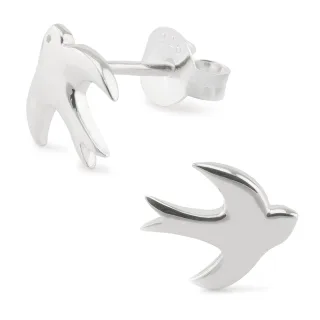 Vogel Ohrringe aus 925 Silber