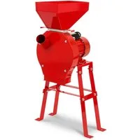 EBERTH Getreidemühle mit Untergestell Elektrisch, 1100 Watt Elektromotor, Durchsatzmenge 240 kg/h, Schrotmühle