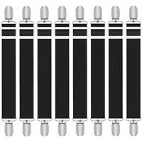FELIXLEO Spannbettlaken 8 Stück Bettlakenspanner verstellbar elastisch mit Metallclips, (1 Stück)