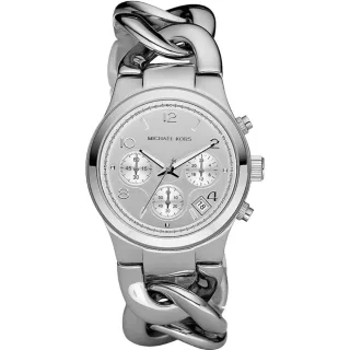 Michael Kors Runway Twist MK3149 Damen Edelstahl Chronographuhr 38 mm