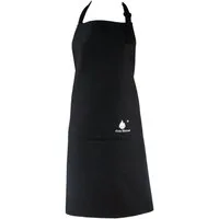Fire Stone Kochschürze schwarz, Baumwolle, Schürze mit 2 Taschen, Latzschürze unisex, (1-tlg), ideal auch als Grillschürze