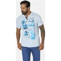 Jan Vanderstorm T-Shirt TJELVAR mit großem Boot-Print
