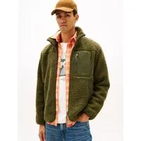 Tommy Hilfiger Sweatjacke TEDDY FLEECE ZIP THROUGH Übergangsjacke Herbstjacke Teddy Plüsch Soft Jacke