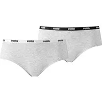 PUMA Hipster PUMA WOMEN HIPSTER 2P PACK, XS GREY / GREY