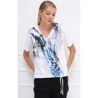 Passioni T-Shirt mit abstraktem Animal-Print