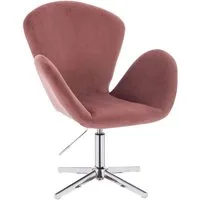 SVITA Drehsessel BROOX (1-St., Lounge- und Cocktailsessel), gepolstert,höhenverstellbar,360° drehbar,Samtbezug