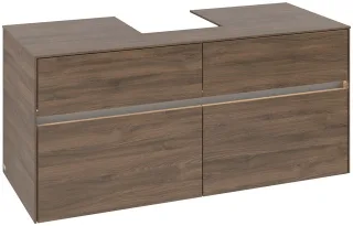 Villeroy & Boch Waschtischunterschrank Collaro C097B0 1200x548x500mm mit Beleuchtung Arizona Oak C097B0VH