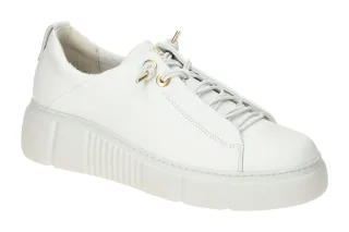 Paul Green 5418-03 PG Sneaker Wei? Glattleder Keilabsatz Gummisohle