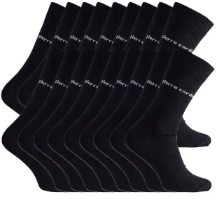 Business-Socken 18 Paar in Schwarz