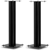 norstone Lautsprecherständer Stylum 3 schwarz matt, (bis 10.2 Zoll, elastbar bis 50kg, pulverbeschichtet, Höhe 80cm)