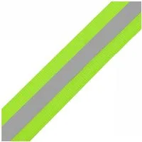 maDDma Reflektorband 1m Gummiband mit Reflexstreifen 40mm meterware Reflektorband Farbwahl, neongelb