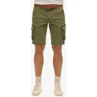 Superdry Cargobermudas CORE CARGO SHORT Straight Fit, mit Reißverschluss und 1-Knopf-Verschluss, knielang