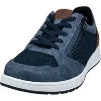 bugatti Sneaker, Freizeitschuh, Halbschuh, Schnürer mit Kontrastbesatz an der Ferse