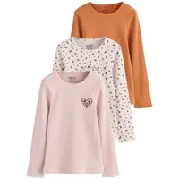 Next Langarmshirt Gerippte Langarmoberteile, 3er-Pack (3-tlg)