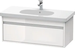 Duravit Ketho Waschtischunterbau wandhängend Weiß Hochglanz 1000x455x410 mm - KT666802222 KT666802222