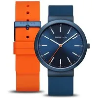 Bering Quarzuhr Bering Classic blau glänzend 10141-397 10141-397, Hochwertiges Produkt mit zeitlosem Design, sorgfältiger Verarbeitung