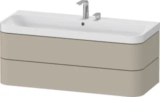 Duravit Happy D.2 Plus c-shaped Set wandhängend Taupe 1175x490x480 mm - HP4349E60600000 HP4349E60600000