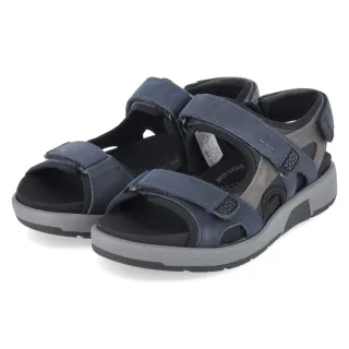 Josef Seibel Sandalen EMERIC 06 - Gr. 40 - Blau - Leder & Textil