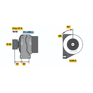 Bosch Lichtmaschine 160A Volvo S60 S80 V70 Xc70 Xc90 0986047470