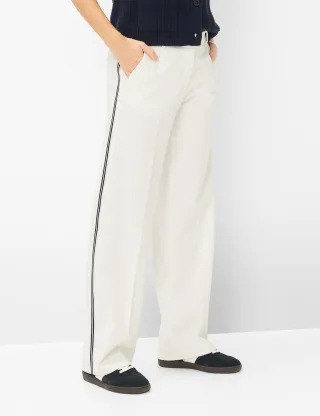 Brax Damen Palazzohose Style MAINE OFFWHITE, cremeweiß, Gr. 42K