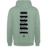 Spreadshirt Hoodie Volkswagen Camper Evolution Mit Logo Unisex Hoodie (1-tlg)