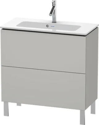 Duravit L-Cube Waschtischunterbau bodenstehend Betongrau Matt 820x391x704 mm - LC667400707 LC667400707