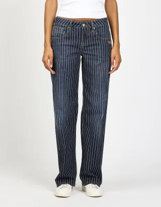 GANG Damen 94RIVER - comfort straight fit Jeans striped authentic midblue