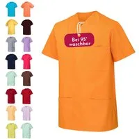 Clinotest Funktionsbluse Kasack Damen & Herren - 95 Grad waschbare, kochfest ohne einzulaufen (1-tlg) Schlupfkasack aus Baumwolle & Polyester - Berufsbekleidung für Pflege
