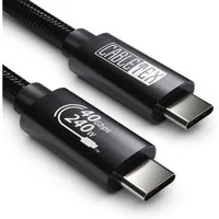 CABLETEX USB 4 Gen3x2 Monitorkabel Thunderbolt 3 Thunderbolt-Kabel, USB-C, USB4, USB 4, Thunderbolt, USB-C, USB4, USB 4, Thunderbolt (50 cm), 8K-Auflösung