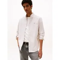 Tommy Jeans Langarmhemd TJM REGULAR OXFORD mit Rundhalsausschnitt, Button-down-Kragen