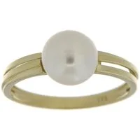 Firetti Goldring Schmuck Geschenk Gold 333 Teilweise mehrreihig, massiv, mit Süßwasserzuchtperle