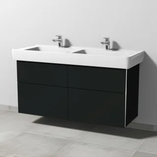 Sanipa 3way Waschtischunterbau zu Laufen Pro A Waschtisch mit 4 Auszügen, Vulkan-Matt BP7601V