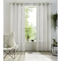 OTTO home Gardine XANA (1 St), Ösen, transparent, Voile, Bestseller, einfarbig, 1 bzw. 2er Set, pflegeleicht, Bestseller!