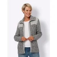 Sieh an! Strickjacke Strickjacke Langarm Jersey, Zopfmuster