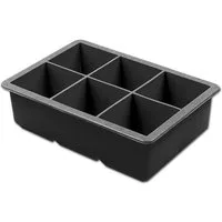 Moritz & Moritz Eiswürfelform XL Eiswürfelform Eiswürfelbereiter Jumbowürfel Form, (1-tlg), Silikon für 6 Eiswürfel 4,6 x 4,6 cm