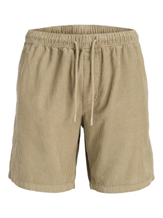 JACK&JONES - JPSTBILL CORDUROY JOGGER SHORTS REG SN Lemon Pepper - Gr. - M