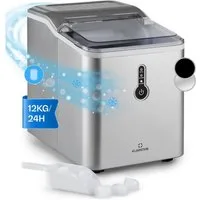 Klarstein Eiswürfelmaschine ChillOut Eismaschine 12 kg/24h 1,5L Bullet 7,5g 8 Min. 9 Würfel/Zyklus, Eiswürfelbereiter Ice Cube Maker Bullet-Eis für 8 Minuten 1,5L