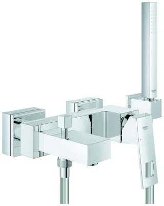 GROHE EH-Wannenbatterie Eurocube 23141 Wandmont. Brausegrt. Euphoria Cube chrom 23141000